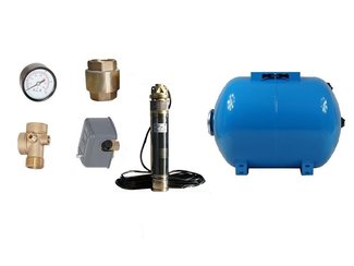 Zestaw pompa SKT200 400V OMNIGENA + zbiornik 24l poziomy