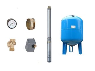Zestaw pompa 3T32 400V OMNIGENA zbiornik AQUA-SYSTEM 80L pionowy 3T-32