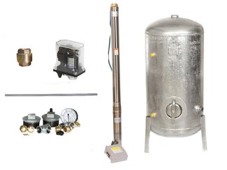 Zestaw pompa 3T23 230V OMNIGENA zbiornik ocynkowany H-V 500L pion 3T