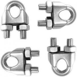 Komplet zacisków 3mm ze stali nierdzewnej