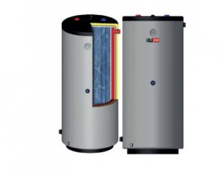 Bojler pionowy dwupłaszczowy 250L Wymiennik ERMET