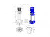 Pompa pionowa wielostopniowa OPA 0.08 HYDRO-VACUUM 400V
