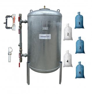 Odżelaziacz ODZ 500L - 1 1/2" kompletny ze złożem