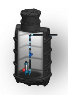 Przepompownia 1150l SET HIPPO 100SAK