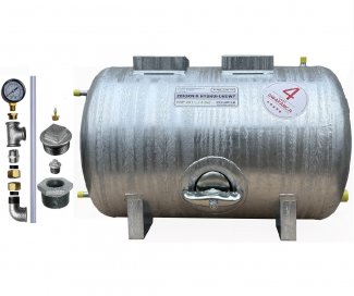 Zbiornik 200L ocynkowany poziomy HYDRO-VACUUM z osprzętem